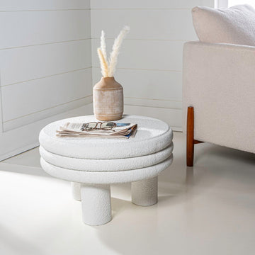 Rashida 13.5" Contemporary Minimalist Curvy Low Accent Table - JONATHAN Y